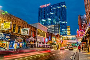 The Greektown District in Detroit