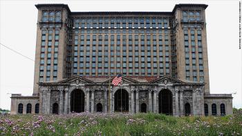 Michigan Central Station in Corktown, Detroit